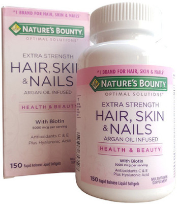 

Nature's Bounty Optimal Solutions Hair Skin & Nails Multivitamin Supplement(150 No)