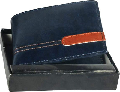 

Fillincart Men Casual Blue Artificial Leather Wallet(9 Card Slots)
