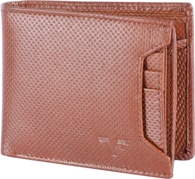 

Vener Fabica Men Formal Tan Genuine Leather Wallet(8 Card Slots)