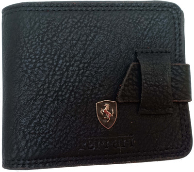 

FRIKKETTONS Men Black Genuine Leather Wallet(10 Card Slots)