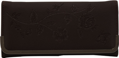

minaar Women Brown Artificial Leather Wrist Wallet(8 Card Slots)