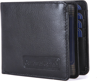 

Curewe Kerien Men Black Genuine Leather Wallet(10 Card Slots)