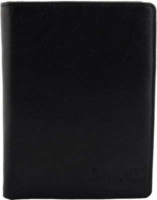 

Gawjuss Men Casual Black Genuine Leather Wallet(16 Card Slots), Multicolour