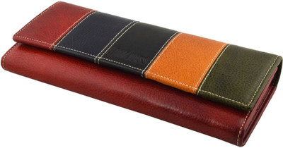 

Gawjuss Women Multicolor Genuine Leather Wallet(17 Card Slots), Multicolour