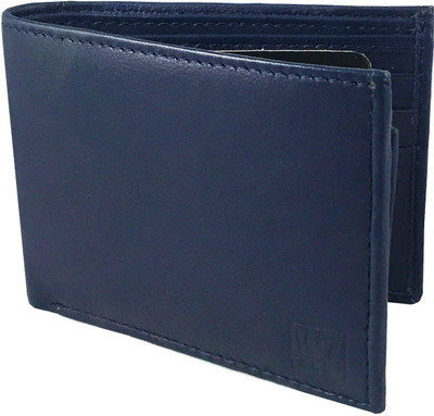 

Wenzest Men Blue Genuine Leather Wallet(6 Card Slots)