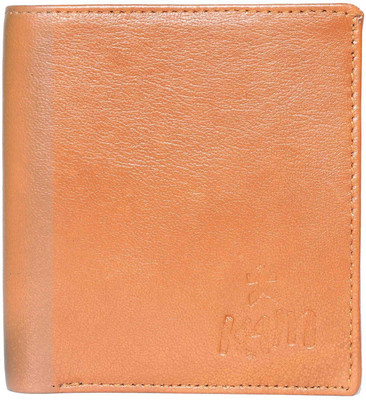 

KAIN Men Casual Tan Genuine Leather Wallet(8 Card Slots), Orange