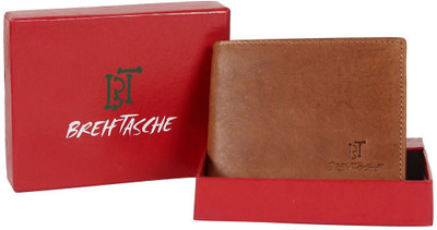 

Breiftasche Men Casual Brown Genuine Leather Wallet(8 Card Slots)
