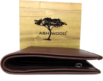 

Ashwood Men Formal Brown Genuine Leather Wallet(7 Card Slots)