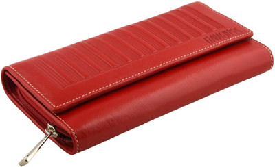 

Gawjuss Women Casual Red Genuine Leather Wallet(6 Card Slots), Black