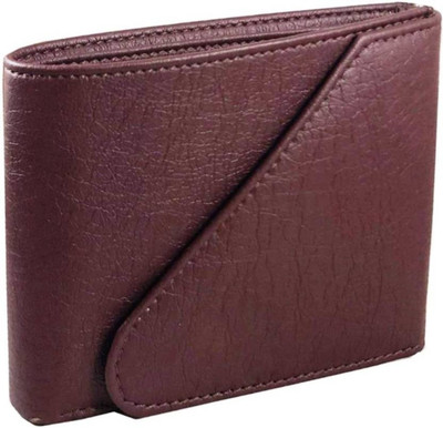 

Quetzal Men Casual Maroon Artificial Leather Wallet(5 Card Slots), Brown