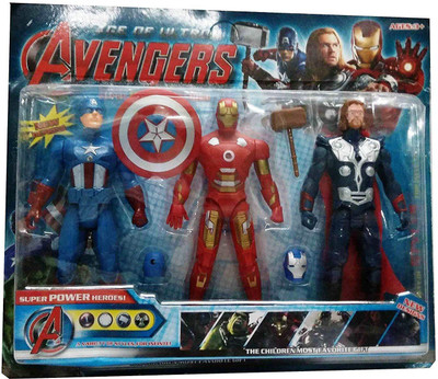 

QUINERGYS ™ Super Power Heroes -Avengers 4 In 1 Action Figure Set(Multicolor)
