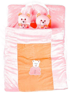 

Baybee Baby BunnY BeaR Basic Bed Baby Bed Crib(Fabric, Pink)