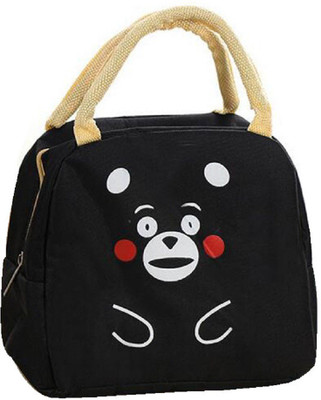 

EKAN Portable Fashion Cute Cartoon Insulated Lunch Bag for School Students, Black Waterproof Lunch Bag(Black, 2 L)