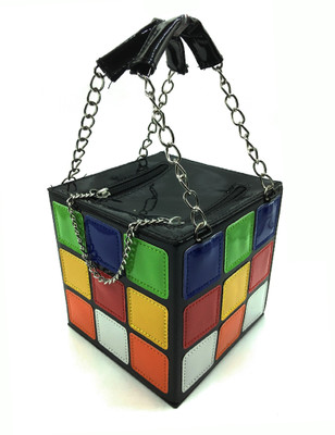 

Rough Nature Quirky Fun Handbag in Rubic Cube Shape Weekender(Multicolor, 4 L)