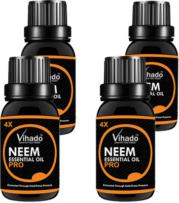 

VIHADO Neem Oil 4X PRO for Hair & Skin (30 ML) (Pack of 4)(30 ml)