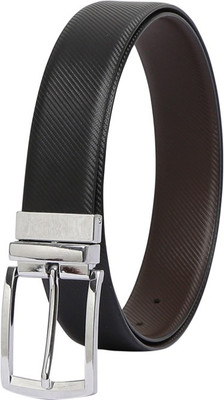 

Chisel Men Formal Black Genuine Leather Reversible Belt