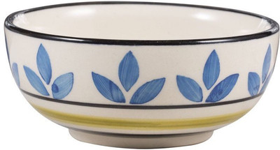 

caffeine Dining Dessert Bowl in Blue Asmiya (1 pc) Ceramic Bowl(Blue, Pack of 1)