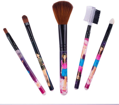 

INAAYA Makeup Brushes For Salon And Parlour Use, Face Brushes For Girls And Women Kit, Multicolour Brushes, 5 Different Types Of Makeup Brushes, Pack Of 1(Pack of 5)