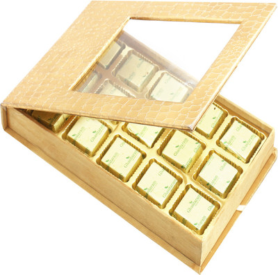 

Ghasitaram Gifts Sugafree Chocolates- Golden Leather Finish 15 pcs Sugafree Chocolates Box Brittles(Pack of 2, 225 g)