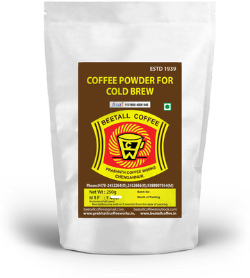 

BEETALL ESPRESSO ROASTED ARABICA PEABERRY COFFEE BEANS Roast & Ground Coffee(250 g)