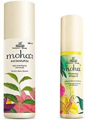 

Moha ANTI-DANDRUFF OIL AND REJUVENATING MASSAGE OIL(Set of 2)