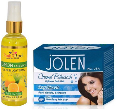 

Pink Root LEMON FACE WASH 100ML WITH JOLEN OXY BLEACH(Set of 2)