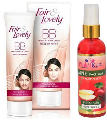 

Pink Root APPLE FACE WASH 100ML WITH FAIR & LOVELY BB CREAM(Set of 2)