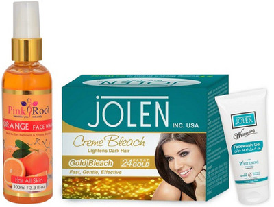 

Pink Root ORANGE FACE WASH 100ML WITH JOLEN GOLD BLEACH(Set of 2)