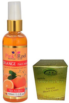 

Pink Root ORANGE FACE WASH 100ML WITH GOLD BLEACH(Set of 2)