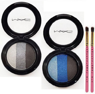 

Professional kit two makeup brush with mac eyeshadow fard a joues mineralize (set of 2)(Set of 4)