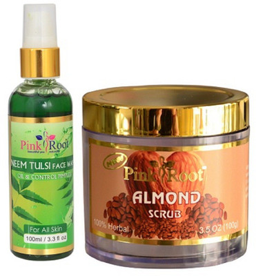 

Pink Root NEEM FACE WASH 100ML WITH ALMOND SCRUB 100GM(Set of 2)