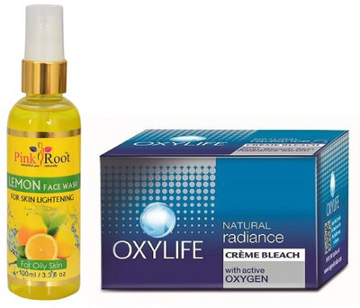 

Pink Root LEMON FACE WASH 100ML WITH OXYLIFE NATURAL RADIANCE BLEACH(Set of 2)