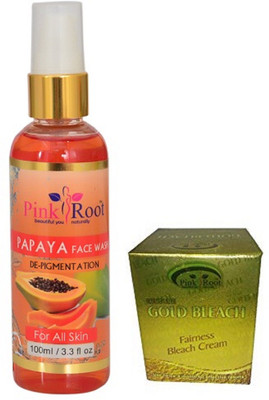 

Pink Root PAPAYA FACE WASH 100ML WITH GOLD BLEACH(Set of 2)