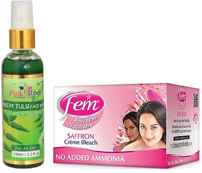 

Pink Root NEEM FACE WASH 100ML WITH FEM SAFFRON BLEACH(Set of 2)