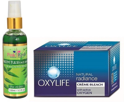 

Pink Root NEEM FACE WASH 100ML WITH OXYLIFE NATURAL RADIANCE BLEACH(Set of 2)