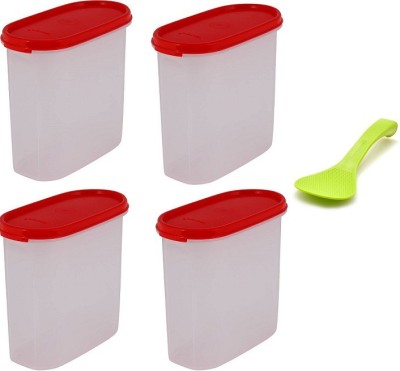 TUPPERWARE Plastic Grocery Container  - 1700 ml(Pack of 4, White)