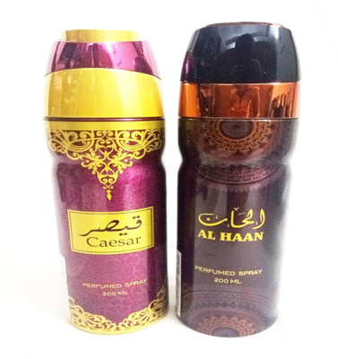 

ARQUS CAESAR AND AL HAAN Perfume Body Spray - For Men & Women(400 ml, Pack of 2)