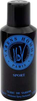 

Ulric De Varens Homme Sport Deodorant Spray - For Men(150 ml)