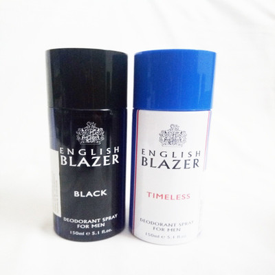 

ENGLISH BLAZER BLACK AND TIMELESS Deodorant Spray - For Men(300 ml, Pack of 2)