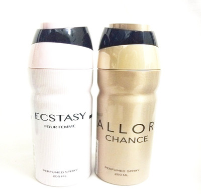

ARQUS ECSTASY AND ALLOR CHANCE Perfume Body Spray - For Men & Women(400 ml, Pack of 2)