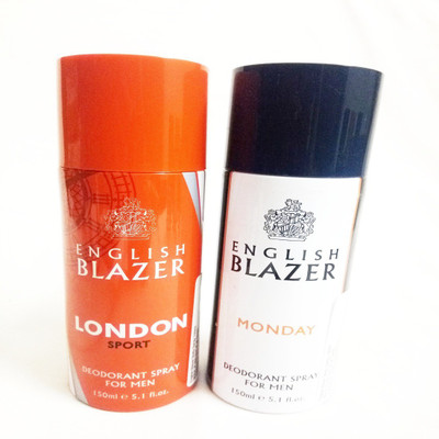

ENGLISH BLAZER LONDON SPORT AND MONDAY Deodorant Spray - For Men(300 ml, Pack of 2)
