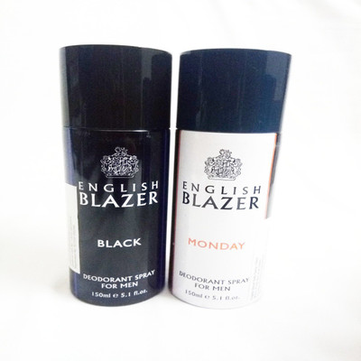 

ENGLISH BLAZER BLACK AND MONDAY Deodorant Spray - For Men(300 ml, Pack of 2)