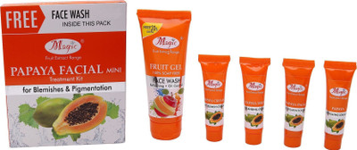 

Nature's Essence Papaya Facial Kit Mini Anti Blemish Cream Di-pigmentation 52 g (SET OF 5 ) 52 g(Set of 5)