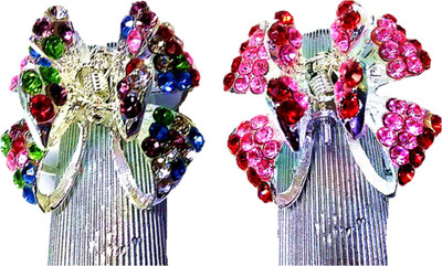 

Proplady MHC_02_C13 Hair Clip, Hair Claw, Hair Pin, Bun Clip, Back Pin, Hair Accessory Set(Multicolor)