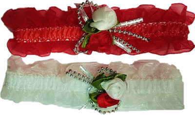 

Proplady BHBFC_04_RW1 Head Band, Hair Band, Hair Accessory Set(Red, White)