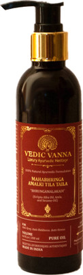

Vedic Vanna Mahabhringa Amalki Tila Intensive Ayurveda Hair Oil - Treats Acute Hair Fall Hair Oil(200 ml)