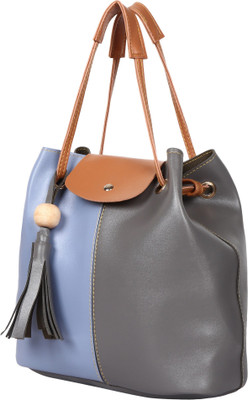 

New Eva Shoulder Bag(Grey, Blue), Blue;grey