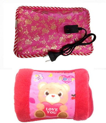 

OYD Super Electric Heating Get Pad Hot Water Bag For Joint/Muscle Pain PACK OF 2 (Multicolor) Electric Fur and electric 1 L Hot Water Bag(Multicolor)