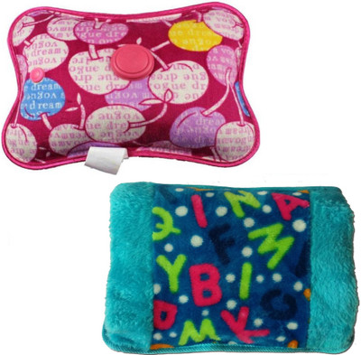 

OYD (2 Pack Combo) Health care Electric Heating Get Pad Hot Water Bag For Joint/Muscle Pain (Multicolor) Electric Fur and electric 1 L Hot Water Bag(Multicolor)
