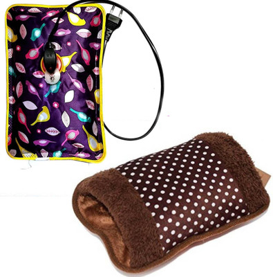

OYD Super Comfort Electric Hot Water Bag PACK OF 2 (Multicolor) Electric Fur and electric 1 L Hot Water Bag(Multicolor)